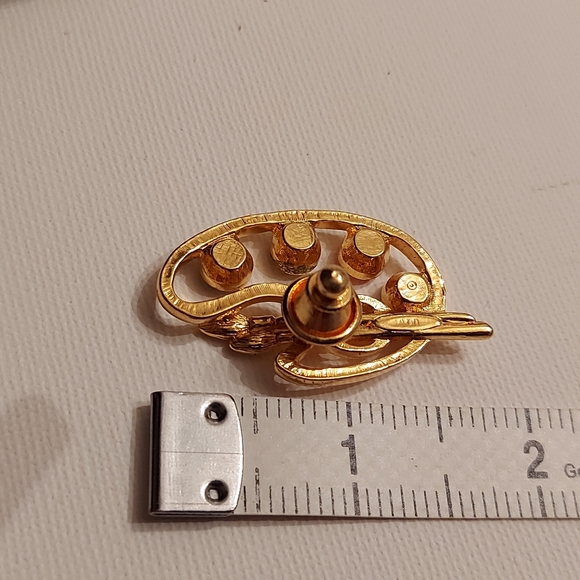 Artist pallette vintage brooch - Picture 6 of 7